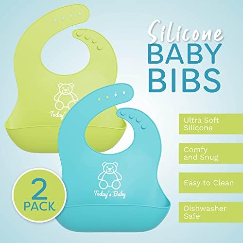 Silicone Bibs for Babies with Food Catcher - Image 2