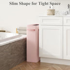 Optish 50L Pink Slim Laundry Hamper, Narrow Laundry Basket - Image 2
