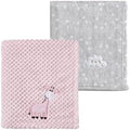 CREVENT 2Pcs 30''X40'' Cute Cozy Fluffy Warm Baby Blankets by CREVENT