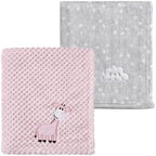 CREVENT 2Pcs 30''X40'' Cute Cozy Fluffy Warm Baby Blankets by CREVENT