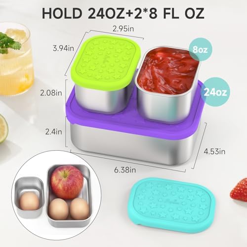 SOPHICO 8 & 24 oz Lunch Boxs for Kids, Food Containers - Image 2