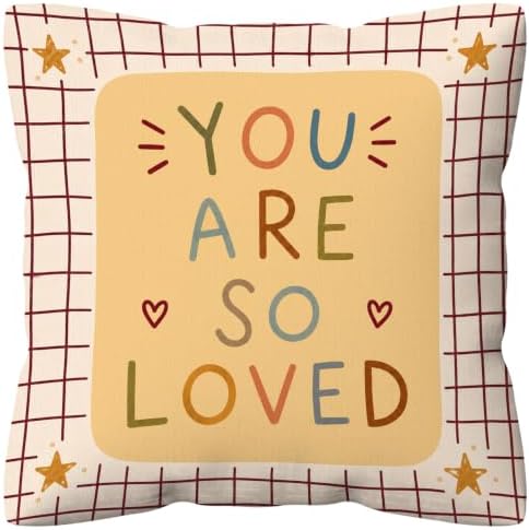 kdqua Boho Nursery Pillow Cover 18x18 Double-Sided, Kids Bedroom Decorations by kdqua