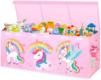 Extra Large Toy Box with Lids, Collapsible Storage Chest by Mabahoo