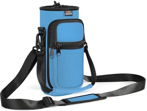 Nuovoware Water Bottle Carrier Bag, 25oz/32oz Bottle Pouch Holder, Adjustable by NUOVOWARE