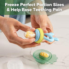 Haakaa Baby Fruit Food Feeder & Mini Freezer Nibble Tray Combo, Breastmilk - Image 3
