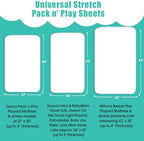 Pack n Play Sheets, BROLEX 2 Pack Mini Crib Sheets, Stretchy Portable Fitted - Image 2