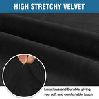 H.VERSAILTEX Stretch Velvet Armchair Cover Couch Covers 1 Cushion Chair - Image 3