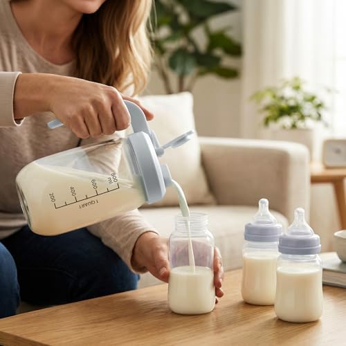 Breast Milk Pitcher 32 OZ, Heat & Cold Resistant, Sudden Temperature Safe - Image 3