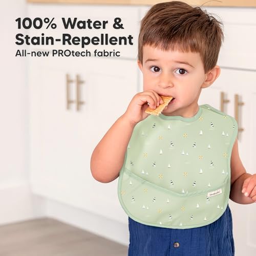 KeaBabies 3-Pack Waterproof Baby Bibs - Image 2