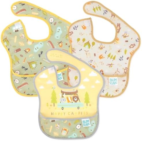 Bumkins Bibs for Girl or Boy, SuperBib Baby and Toddler 6-24 Months, Essential by Bumkins