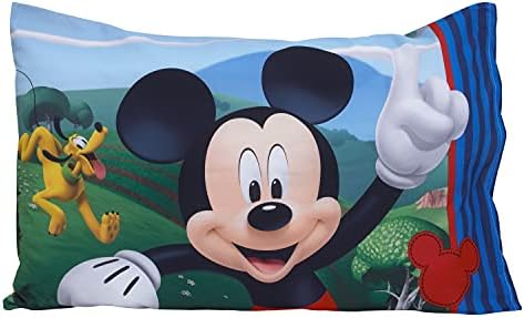 Disney Mickey's Big Adventure Blue, Fitted Bottom Sheet, Flat Top Sheet - Image 5