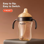 Thyseed Spill-Proof Weighted Straw Sippy Cup, Baby Transition Trainer, Soft - Image 2