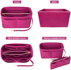 OPPOSHE Purse Organizer Insert for Handbags, Softened Felt Bag Insert Organizer - Image 6