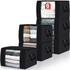 Fab totes 6 Pack Storage Bags for Clothes Blanket Storage Bins by Fabtotes