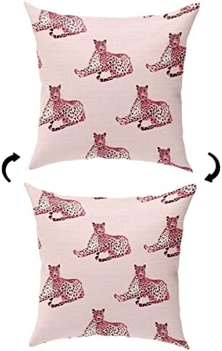 KongMoTree Leopard Throw Pillow Covers, Cheetah Print Pillowcase, Leopard Decor - Image 2