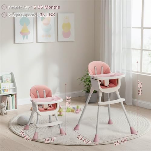 Ktaxon 3-in-1 High Chair for Babies and Toddler - Image 6