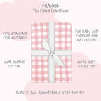 Butterblu Frankie Fitted Crib Sheet 100% Organic Cotton - Image 2