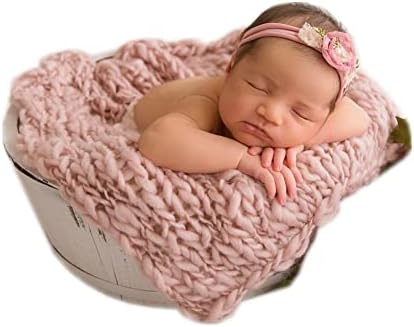 Coberllus Newborn Baby Photography Twist Blanket, Baby Photo Props by Followusfindusquickly