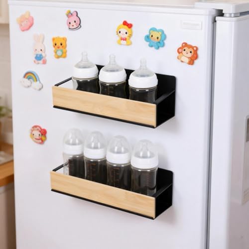2 Pack Magnetic Baby Bottle Organizer, Baby Bottle Storage Rack - Image 6