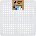 GORILLA GRIP Square Shower Stall Mat, Bathtub Floor Mat, 21x21 White by GorillaGrip