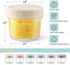 VITEVER 12Pack Glass Baby Food Storage Containers - 4 oz Baby Food Storage Jars - Image 2