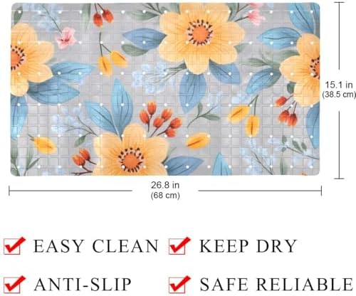 Non Slip Shower Mat Bathtub Mat 15.1x26.8 Inch, Quick Dry Bath Mat - Image 4