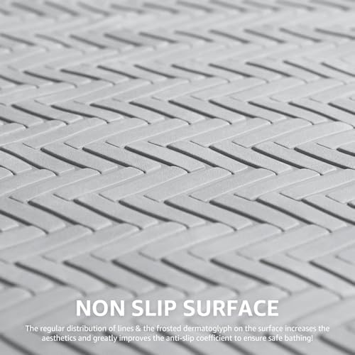 OTHWAY Bathtub Mat Non Slip, Extra Long Rubber Bath Mat - Image 3
