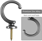 DeSS 4 Pack Curtain Holdbacks Curtain Tiebacks Hooks Wall Mounted Curtain Hooks - Image 2