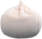 Fluffy Stuffed Animal Storage Bean Bag Chair Cover, Faux Fur Comfy Bean Bag - Image 7
