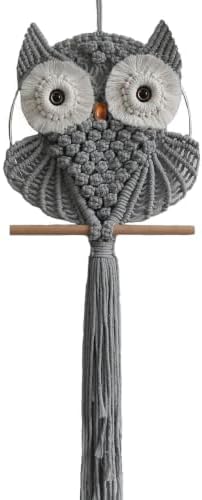 Achart Owl Macrame Wall Hanging-Hand Woven Boho Tapestry-Macrame Wall Decor by Achart