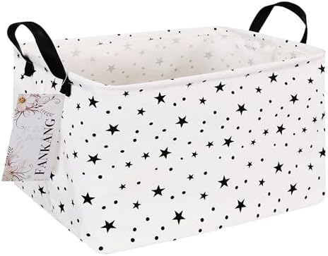 Rectangular Star Fabric Storage Basket by FANKANGStorageBasket