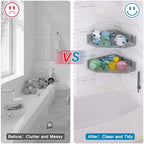 Corner Bathtub Toy Storage, Quick-Drying - Image 5