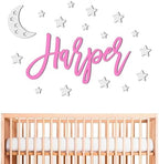 Custom Name Sign with Thematic Decorative Wall Shapes Nursery Name Sign by Handmade