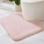 ILANGO Toilet Rugs U Shaped 22" × 24", Soft Absorbent Microfiber Bath Rugs by ILANGO