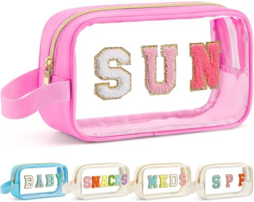 Kacctyen Sunscreen Bag Clear Makeup Toiletry Pouch Beach Vacation Essentials by Kacctyen