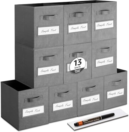 13x13x13 storage cube bins Fabric storage cubes by Artsdi