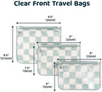 Tiny Twinkle Diaper Bag Organizing Pouches|3 Pack Mess-Proof Clear Front Travel - Image 2