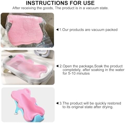 Soft Infant Bath Sponge, Baby Bath Mat Newborn - Image 6