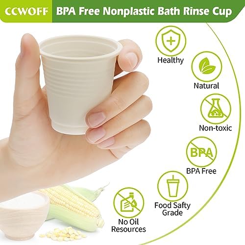 Compostable Disposable 3oz Bathroom Cups 100P Mouthwash Eco Friendly Plastic - Image 4