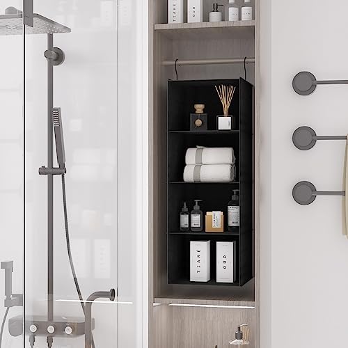 Hanging Closet Organizer 4-Shelf, Oxford Fabric Wardrobe Storage - Image 7