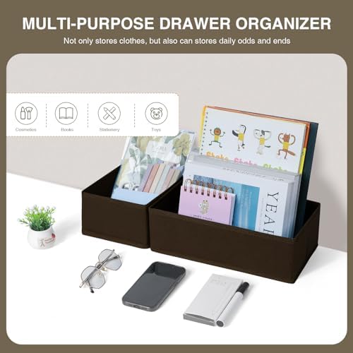 DIMJ Drawer Organizer Clothes, Underwear Drawer Organizer, Fabric Drawer - Image 6
