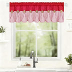 ASPMIZ Farmhouse Cotton Linen Valances - Image 3