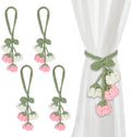 Flower Curtain Tiebacks, Cute Curtain Holdbacks by Rddconkit