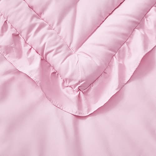 3 Pieces Crib Bedding Set Baby Ruffle Quilted Comforter - Image 6