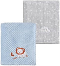 CREVENT 2Pcs 30''X40'' Cute Cozy Fluffy Warm Baby Blankets by CREVENT
