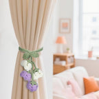 Flower Curtain Tiebacks, Cute Curtain Holdbacks - Image 6
