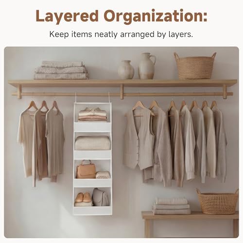 StorageWorks Basics Hanging Closet Organizer, Foldable Storage Organizer - Image 7
