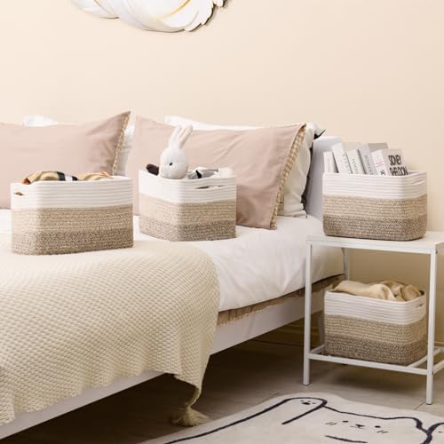 ICERZCZ Shelf Baskets for Organizing, Storage Baskets for Shelves, Woven - Image 6