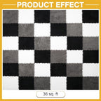 ZENOWICK 36 Pcs Plush Interlocking Carpet Tiles, Puzzle Play Mats - Image 4