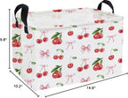 Essme Rectangular Kids Baskets, Cherry Storage Box, Cute Basket - Image 2